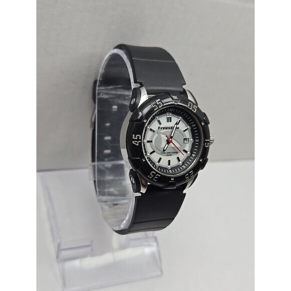 Freestyle Kampus Mid 100M Quartz Date Watch 32mm Rotating Bezel New Battery - Picture 3 of 11